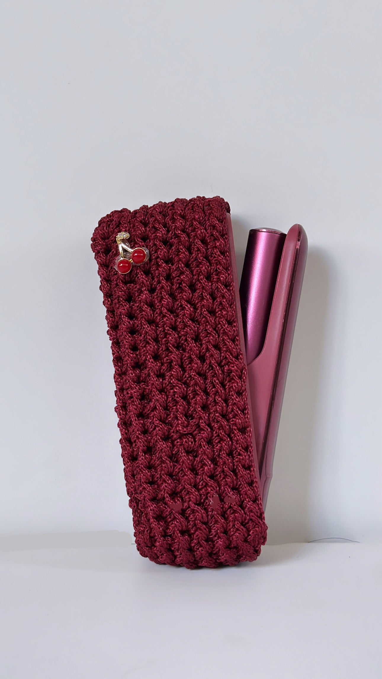 Burgundy Knit Case