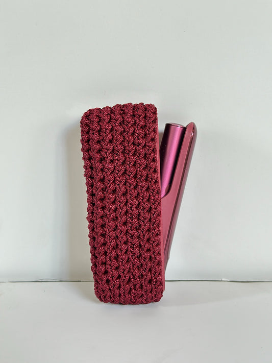 Burgundy Knit Case